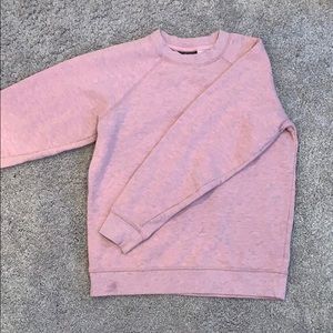 Pink top shop crew neck size 2